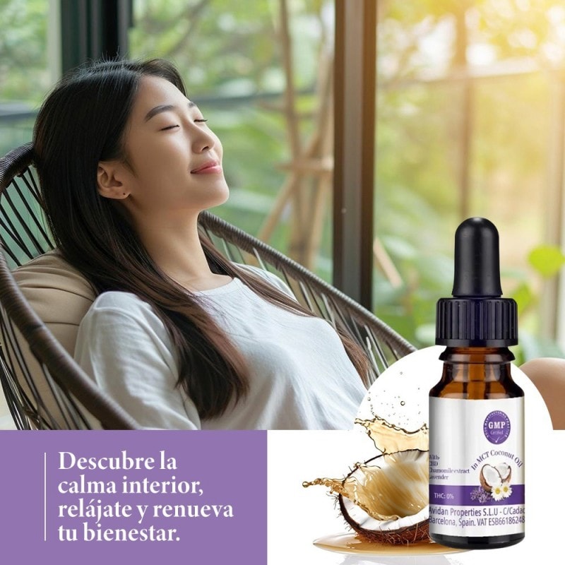 35% CBD Schlaföl 10ml in MCT-Kokosöl mit Kamille, Lavendel & Zitrus – biologisch, THC-frei, GMP-zertifiziert, Plant of Remedy
