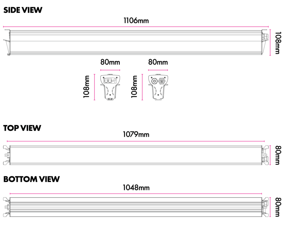 Dimlux NIR UV-A Add-On 140W LED Modul mit Dual Spektrum Steuerung