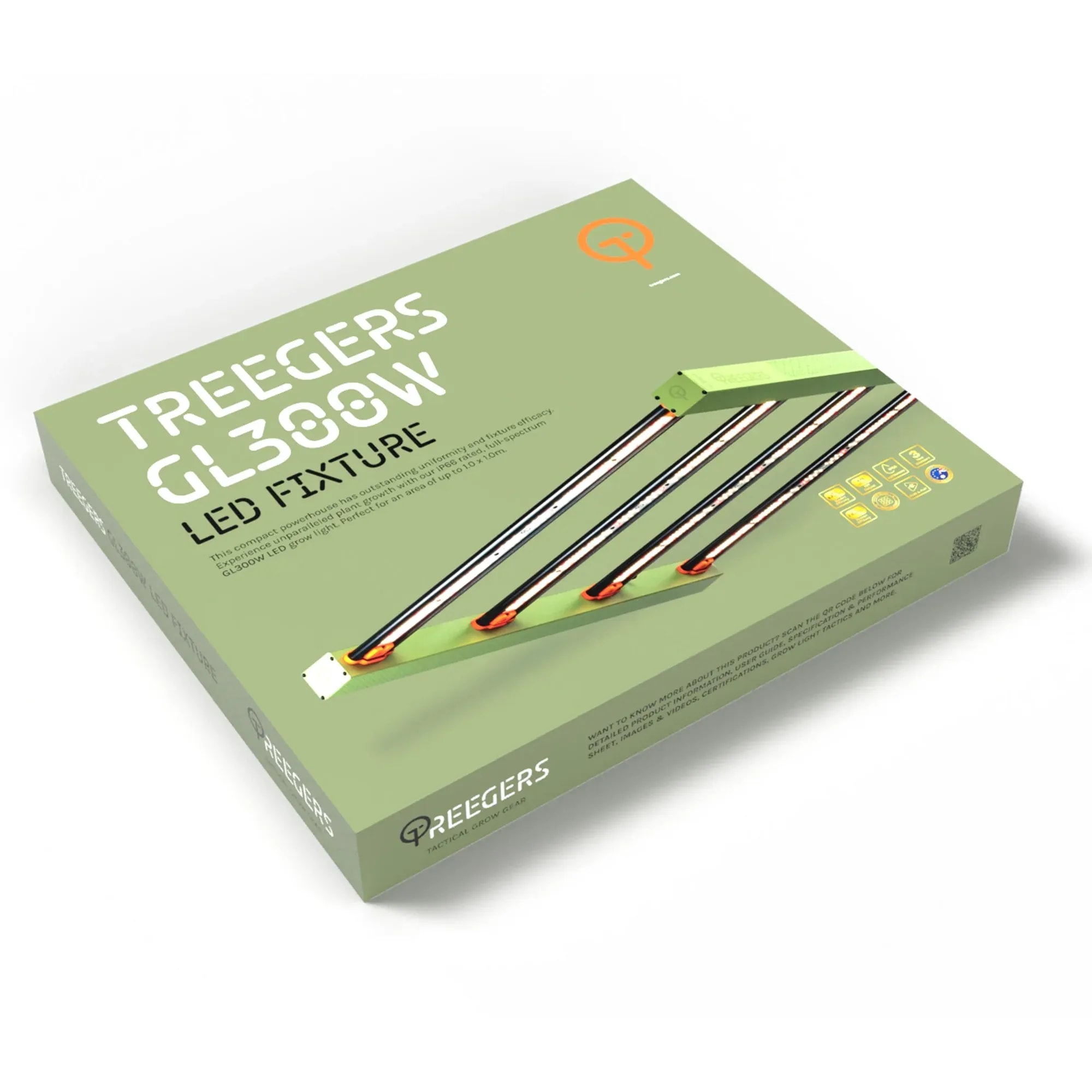 Treegers GL300W LED Grow Lampe 300W Vollspektrum Grow Light für Indoor Anbau mit effizienter LED-Technologie und gleichmäßiger Ausleuchtung