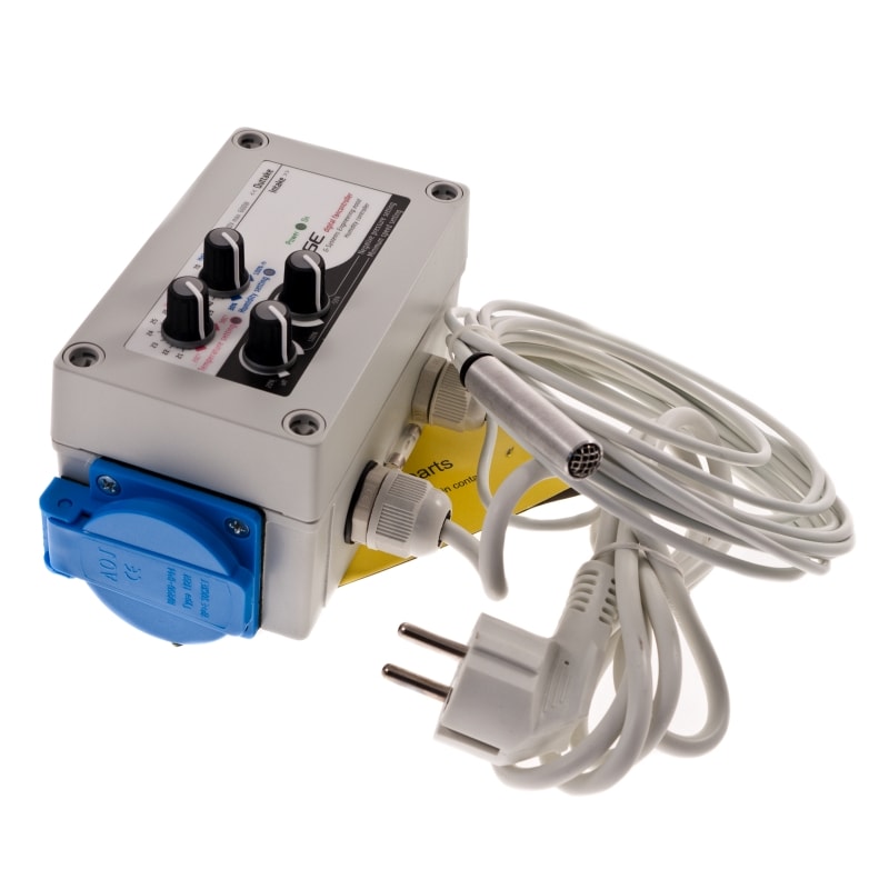GSE Klimacontroller für Growbox – Steuergerät für Abluft und Zuluft mit Temperatur-, Luftfeuchtigkeits- und Unterdruckregelung (IP54)