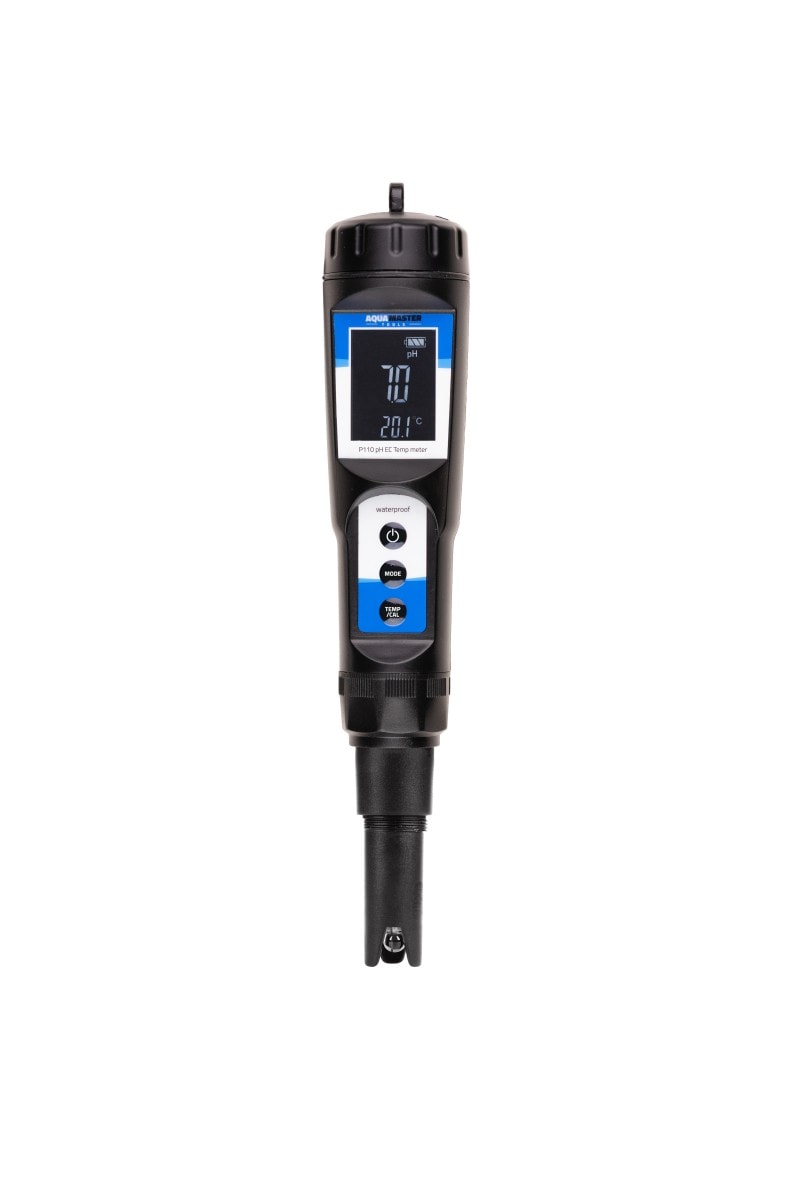 Combo P110 Pro Messgerät für pH-Wert, EC und Temperatur mit austauschbarer Elektrode und digitalem Display