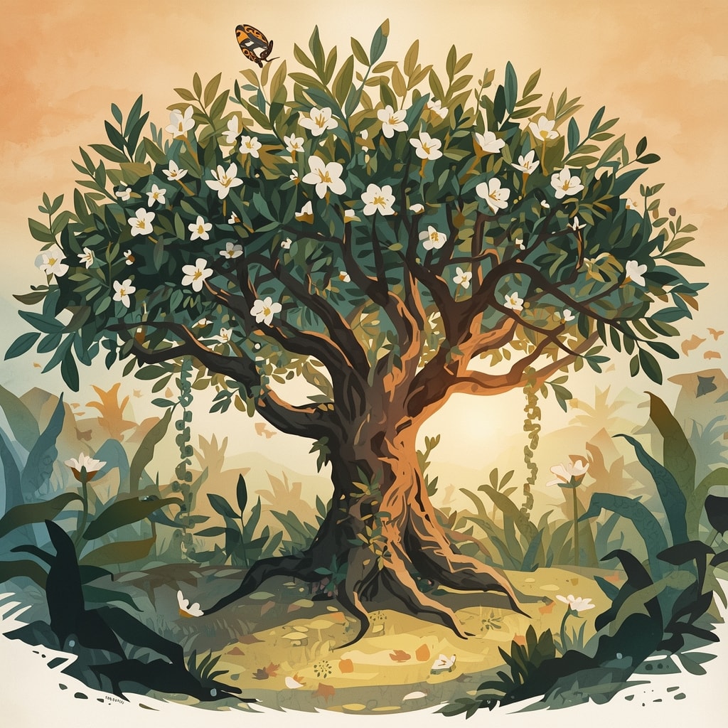 Yohimbe Baum (Pausinystalia yohimba) tropische Heilpflanze aus Afrika