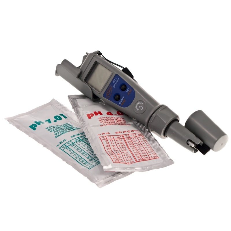 AD12 pH- und Temperaturmessgerät mit wasserdichtem Gehäuse, LCD-Display und austauschbarer Sonde für präzise Wasseranalysen