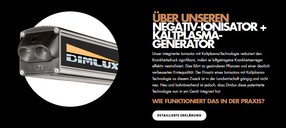 Dimlux 1050W MKII ION High End LED Pflanzenlampe für Indoor Grow