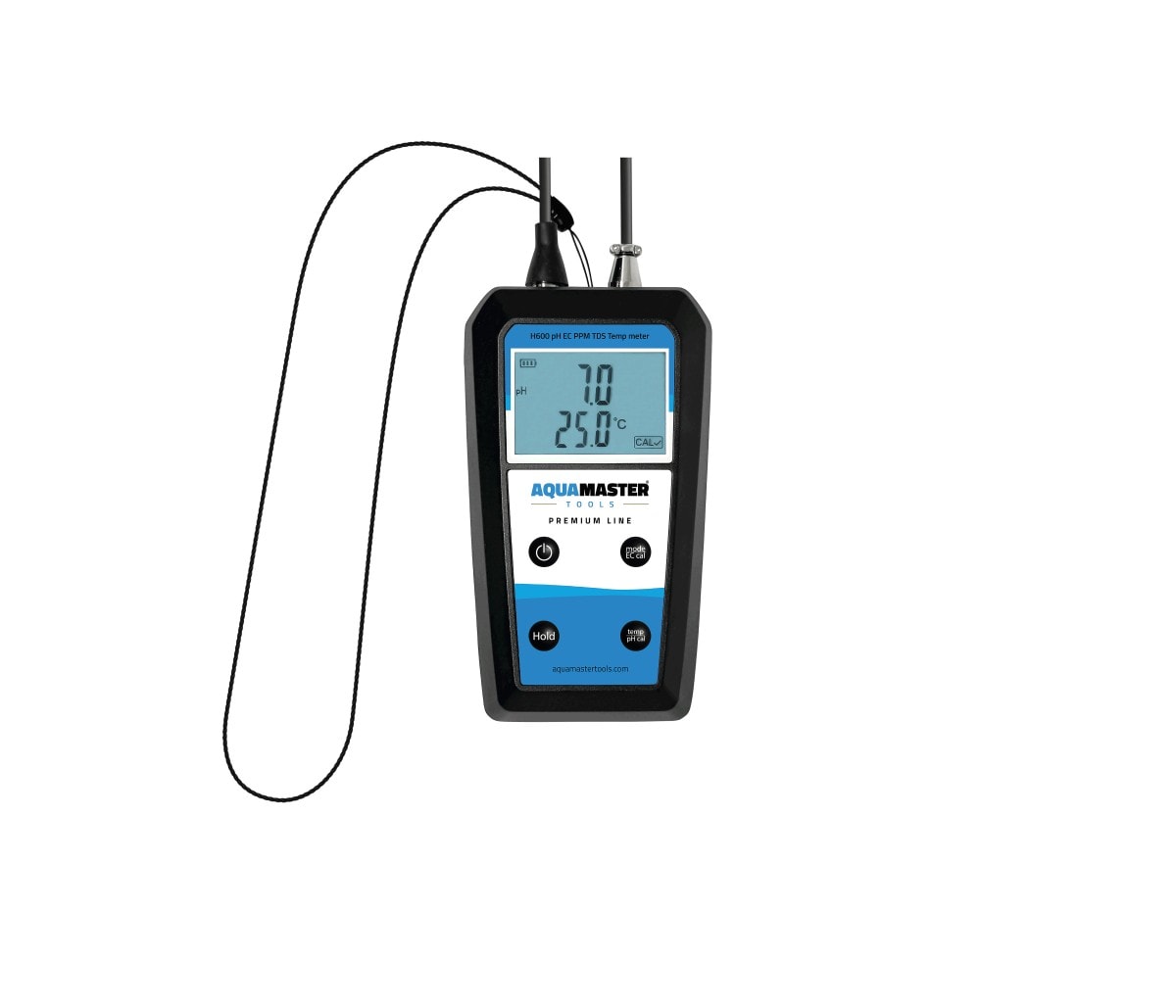 Aqua Master Tools H600 Pro Handmessgerät für pH-, EC-, PPM-, TDS- und Temperaturmessungen