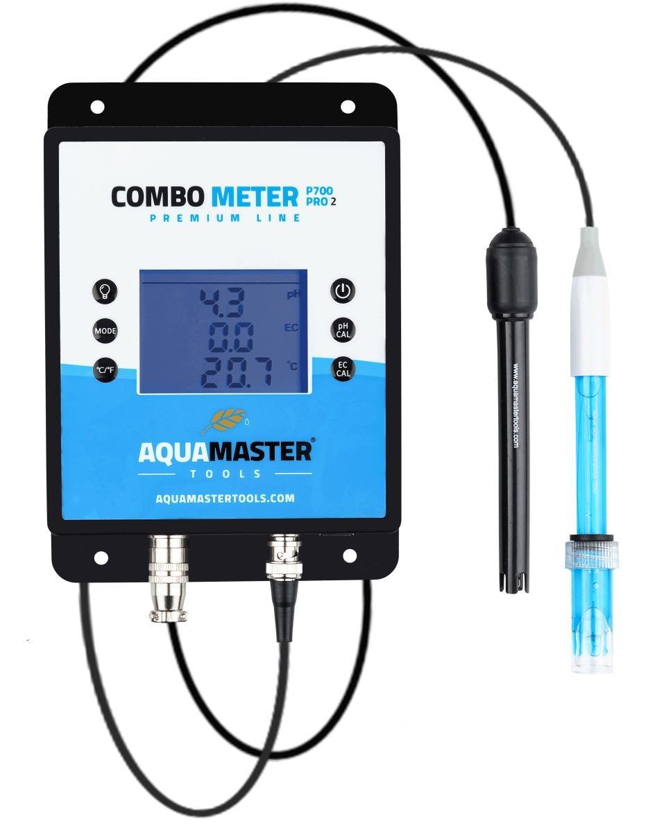 Combo Meter P700 Pro2 Messgerät für pH, EC, CF, PPM und Temperatur mit großem Display und austauschbaren Elektroden