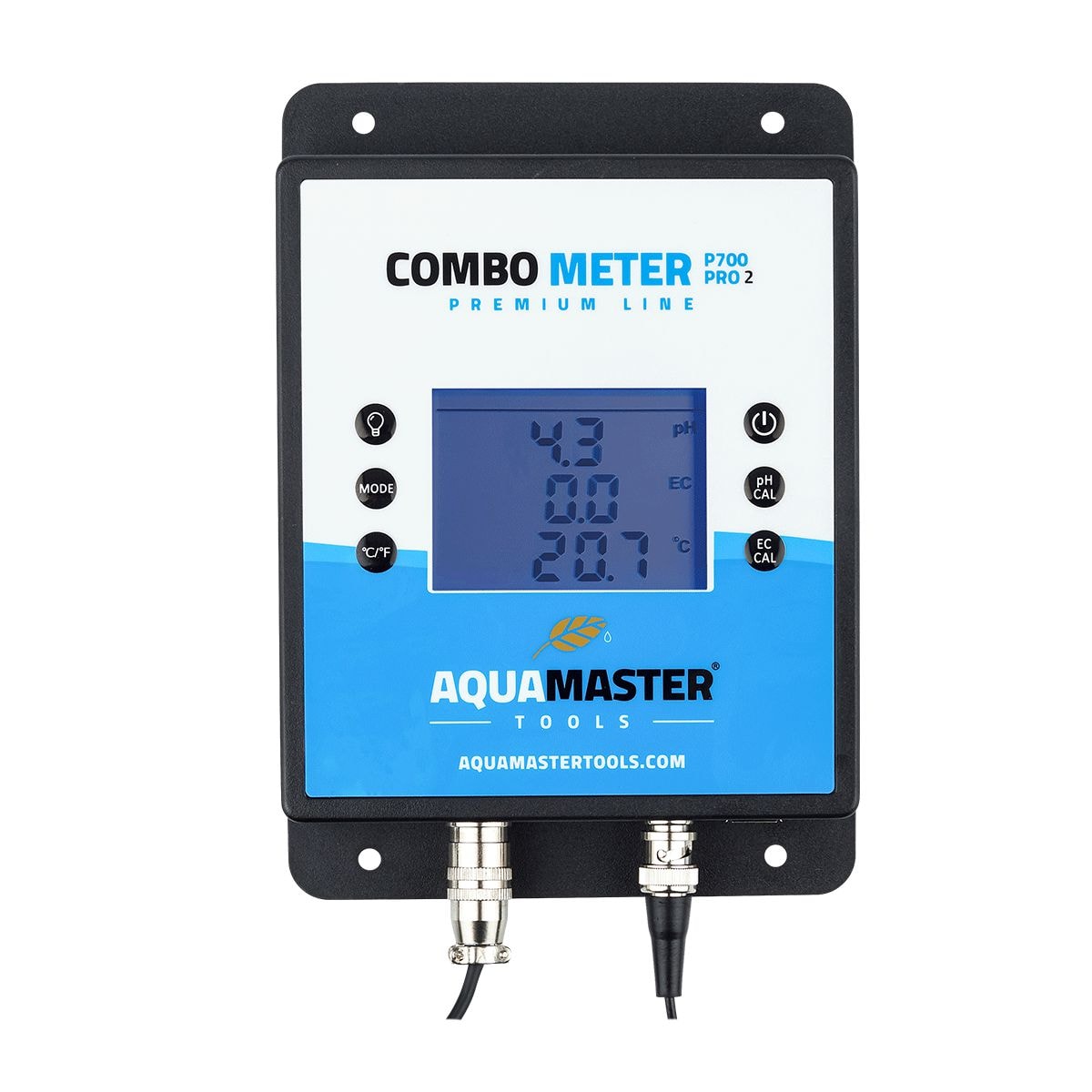 Combo Meter P700 Pro2 Messgerät für pH, EC, CF, PPM und Temperatur mit großem Display und austauschbaren Elektroden