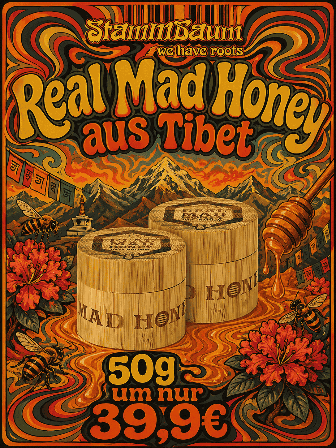 Real Mad Honey Wildhonig aus Nepal